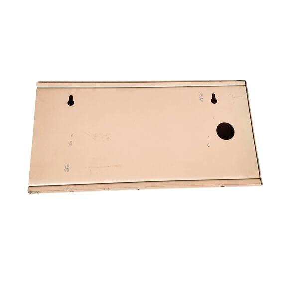 MCM Pink Tissue Box Holder Cover Hand Painted Tole Ware Metal Vanity Bath Vtg - Picture 5 of 11